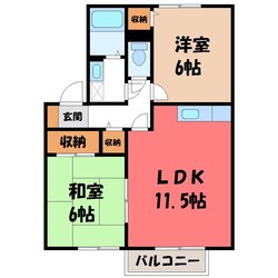 サンセール A棟の物件間取画像